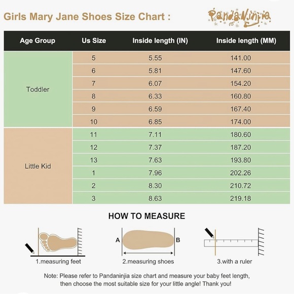 PANDANINJIA sz 5T patent Mary Jane ballet flat with bow and rubber sole - Picture 5 of 10